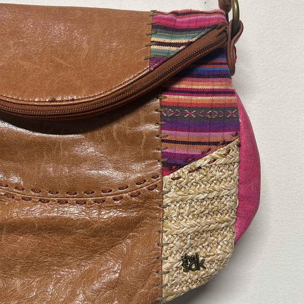 The Sak Boho Leather Patchwork Bag - image 2